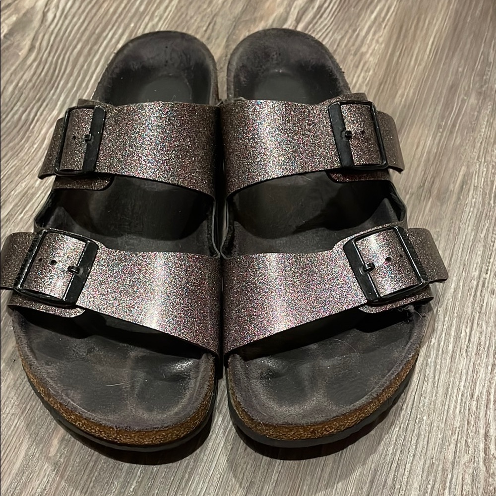 Glittery Double Strap Sandals Birkenstock